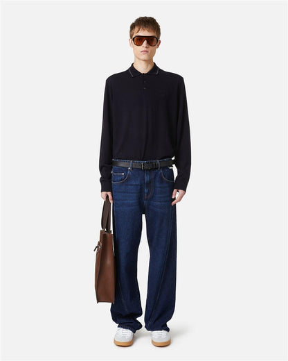 Maglia a polo Iceberg in lana uomo