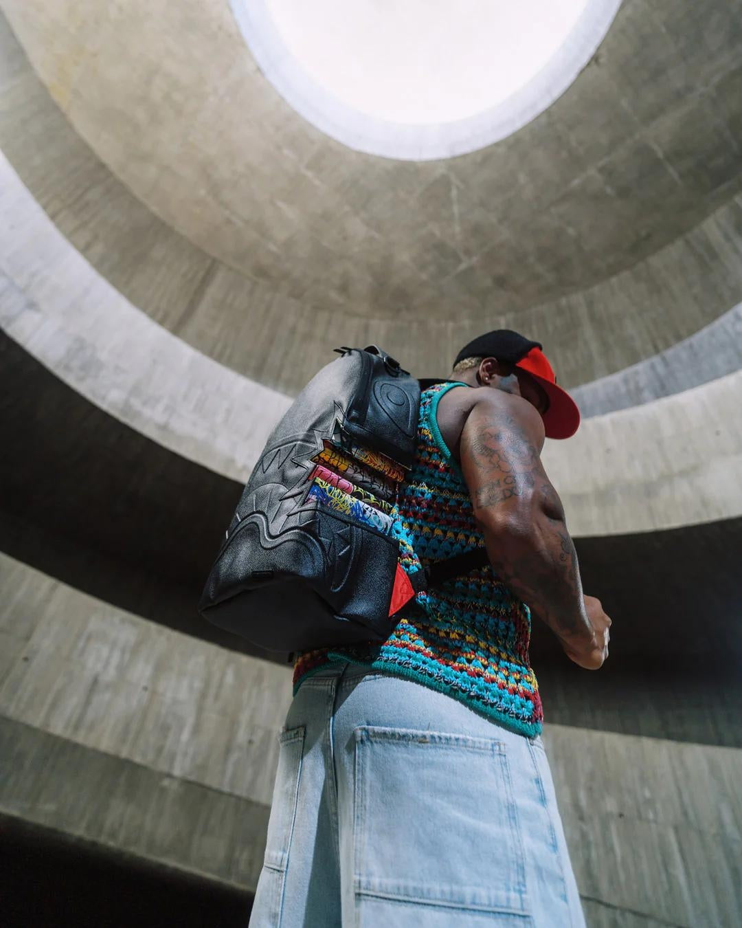 Zaino Sprayground nero Graffiti bite  dlx-bite backpack