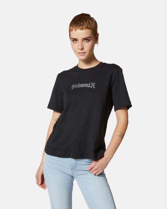 T-Shirt Richmond X con logo strass donna
