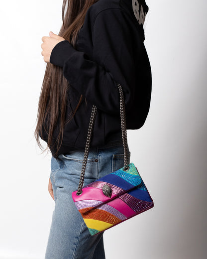 Borsa Kurt Geiger "Mini Kensington Multicolor" donna