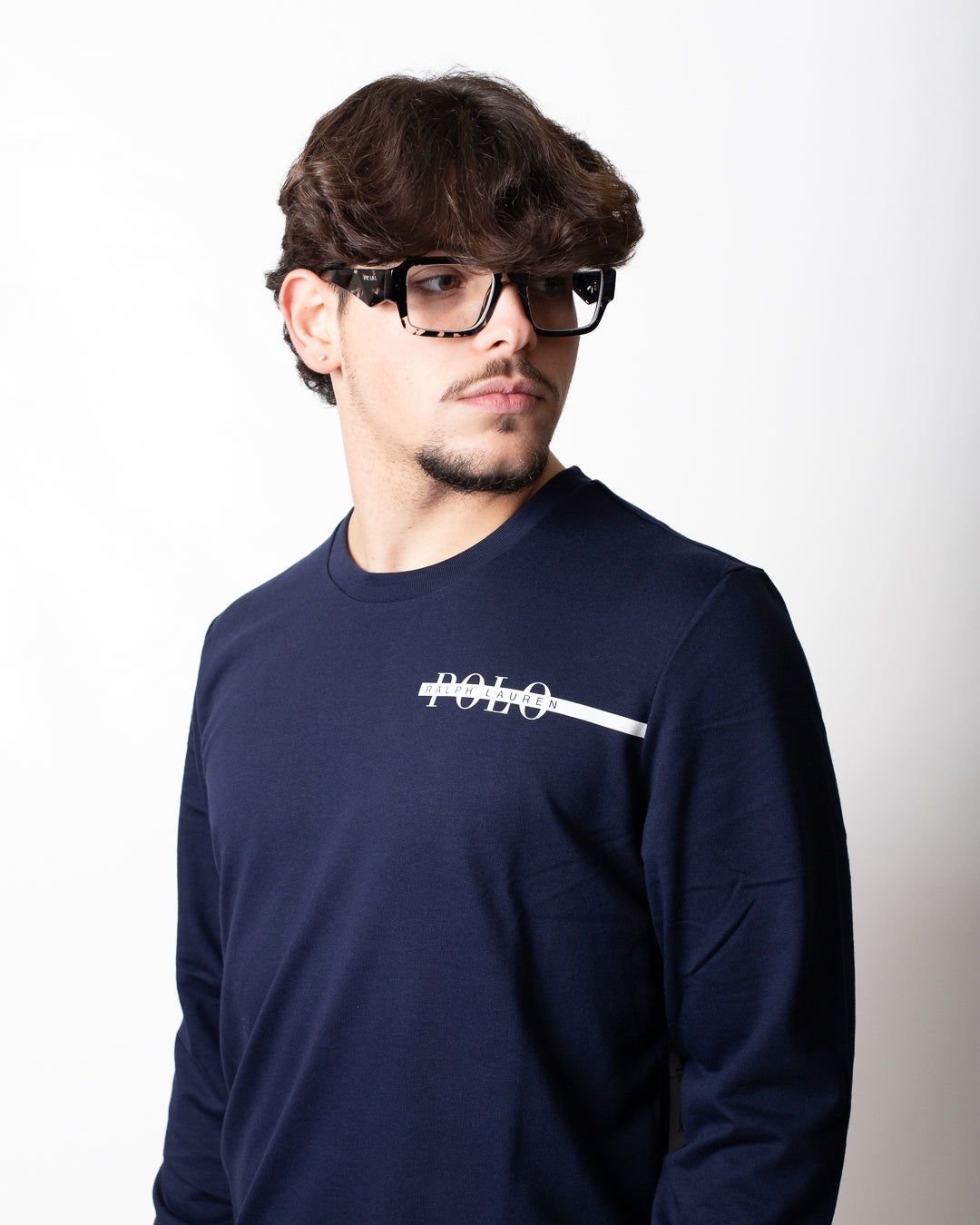 Felpa Polo Ralph Lauren girocollo con ricamo e stampa uomo