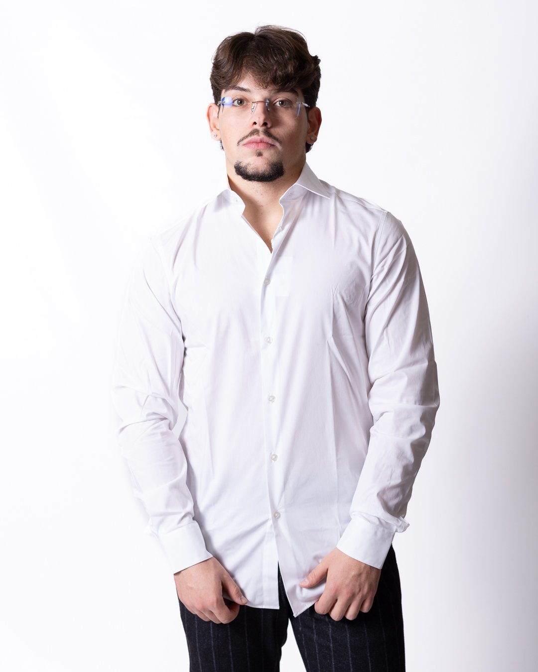 Camicia Calvin Klein regular in poplin stretch uomo