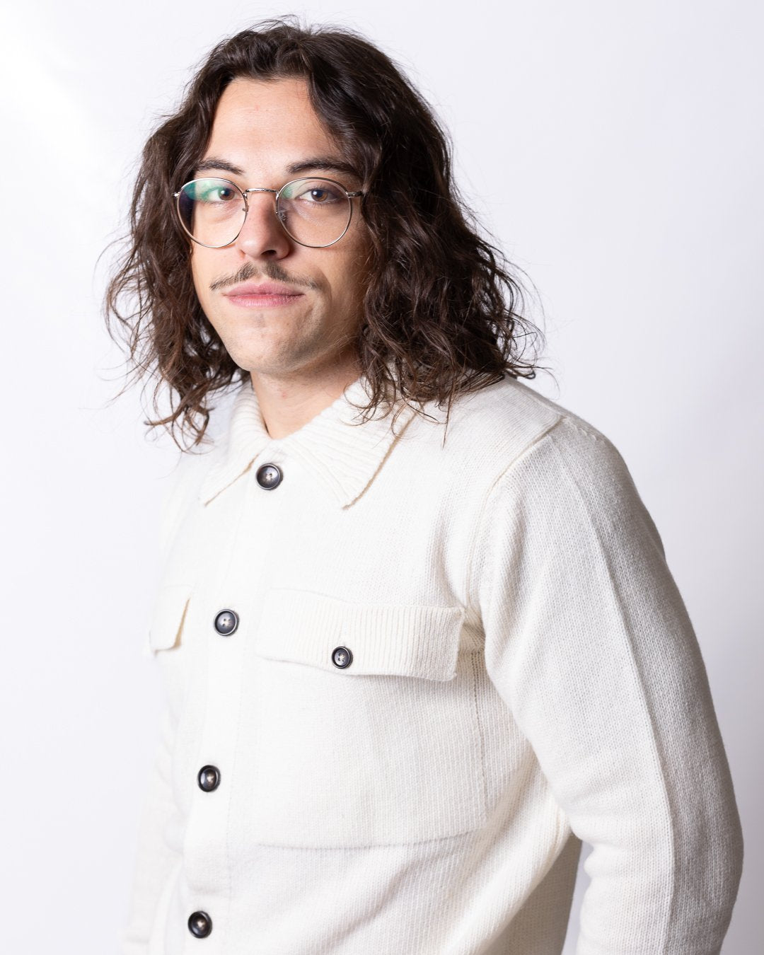 Cardigan Daniele Alessandrini in lana e cashmere uomo