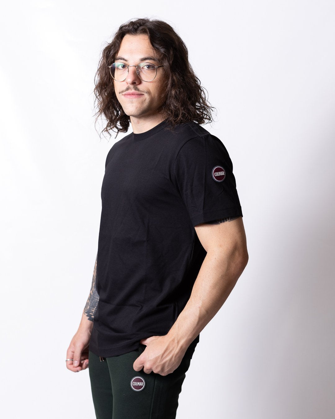 T-shirt Colmar con logo in rilievo 