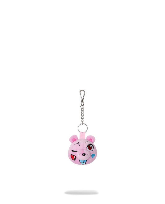Portachiavi Sprayground fucsia CUTIE BEAR HEAD KEYCHAIN 