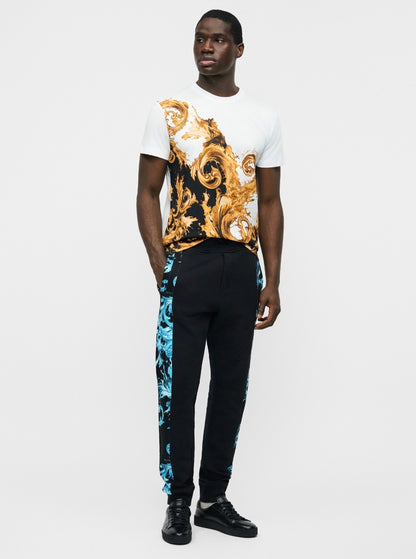T-Shirt Versace Jeans Couture regular "Wave Baroque" uomo