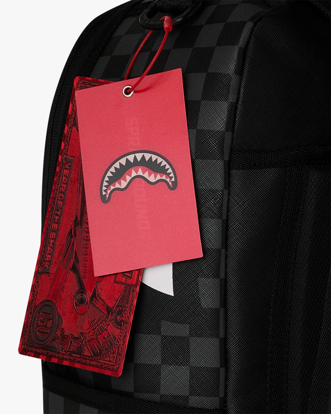 Zaino Sprayground nero SILVER SIDE DRIP BLACK CHECK DLXSV BACKPACK