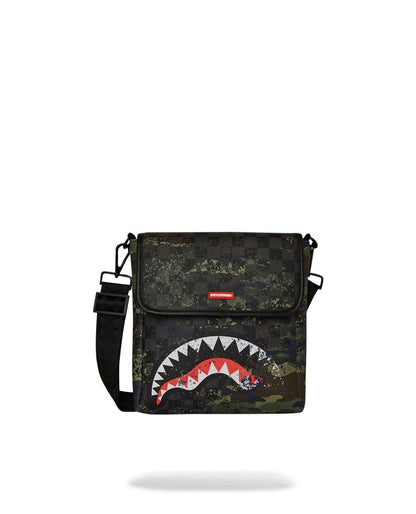 Tracolla Sprayground nero Camo splash messenger