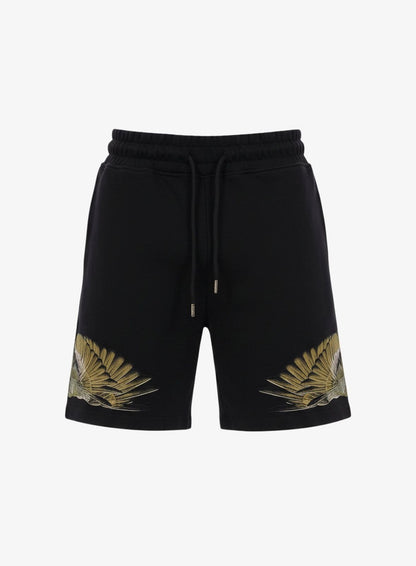 Bermuda Marcelo Burlon in felpa "Icon Wings Colorfull" uomo
