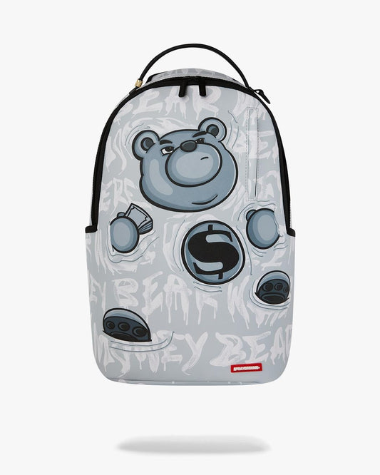 Zaino Sprayground bianco "MONEY BEAR GRAFFITI FLOAT BACKPACK"