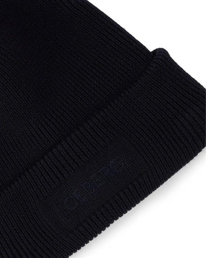 Cappello Iceberg in lana vergine con risvolto e logo ricamato