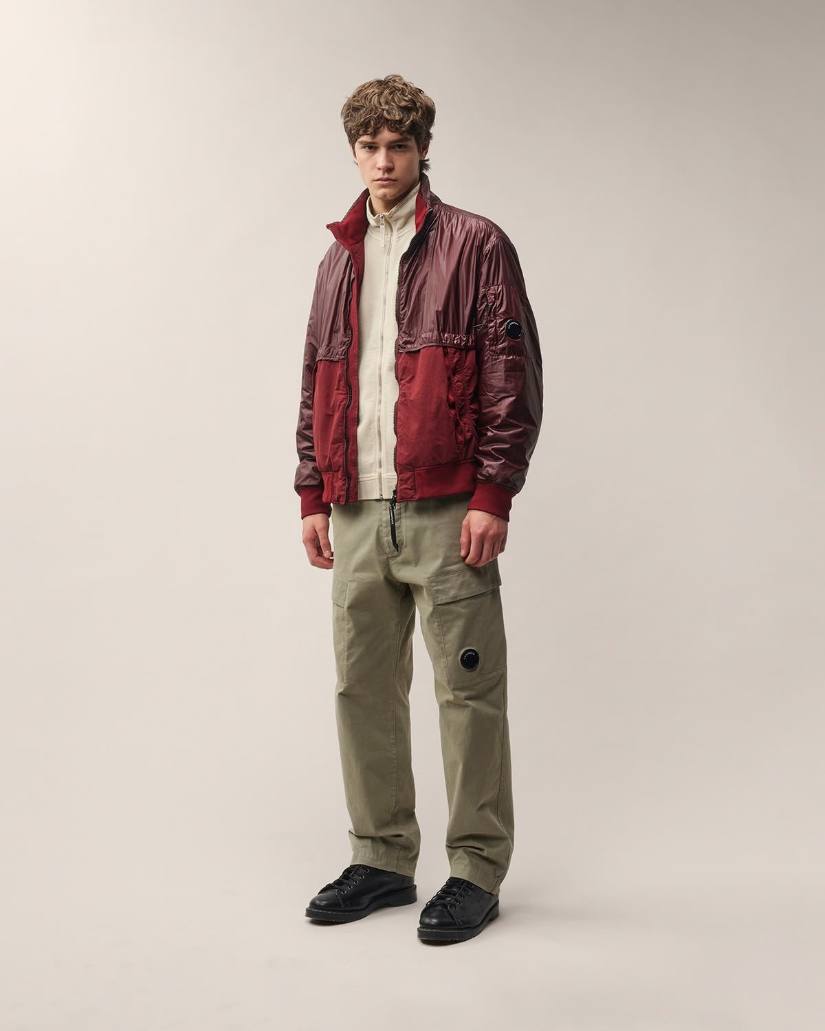 Pantalone C.P. Company cargo stretch satin uomo