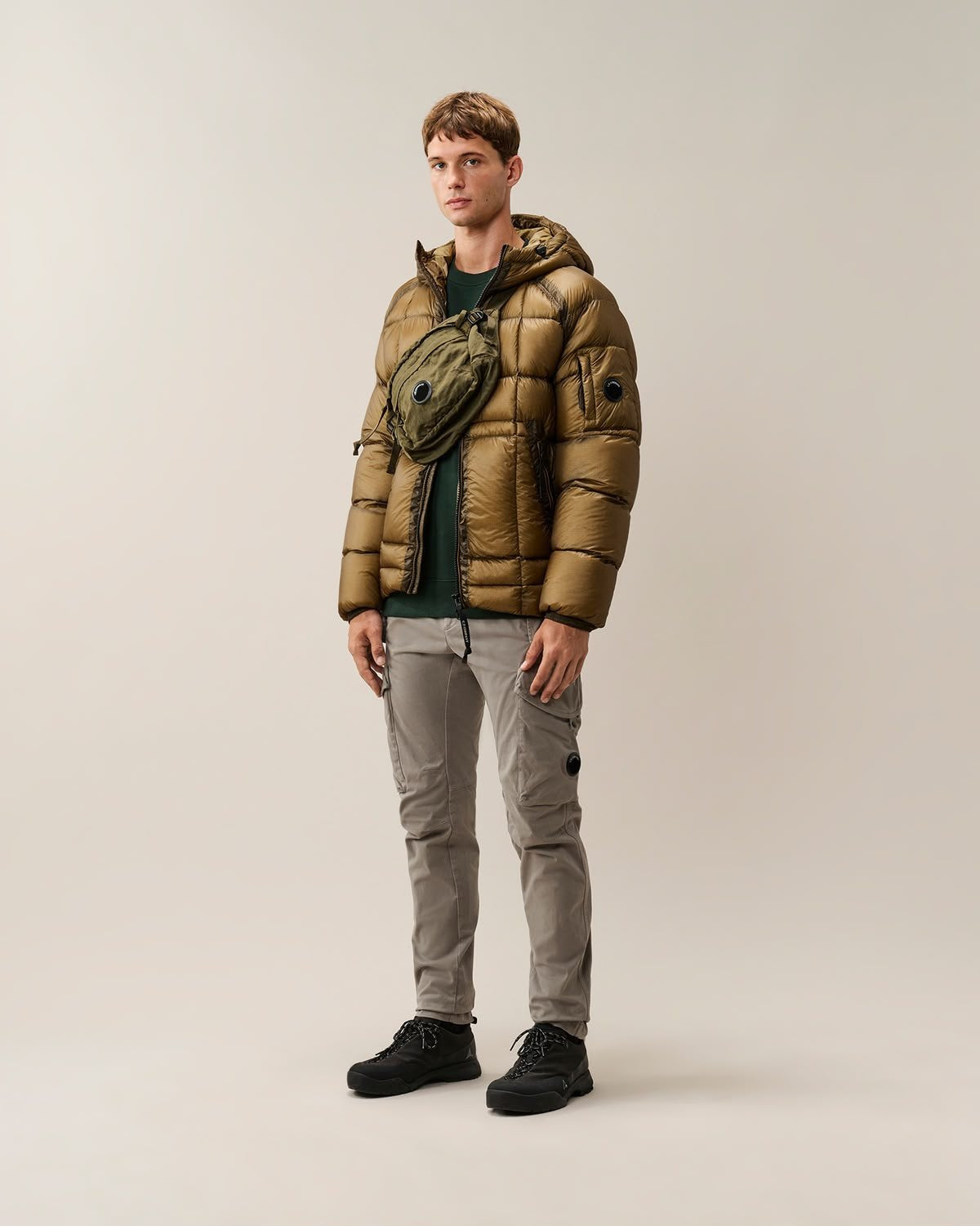 Felpa C.P. Company girocollo "Diagonal Raised" uomo