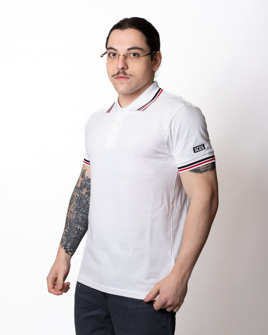 Polo GCDS con fasce a contrasto uomo