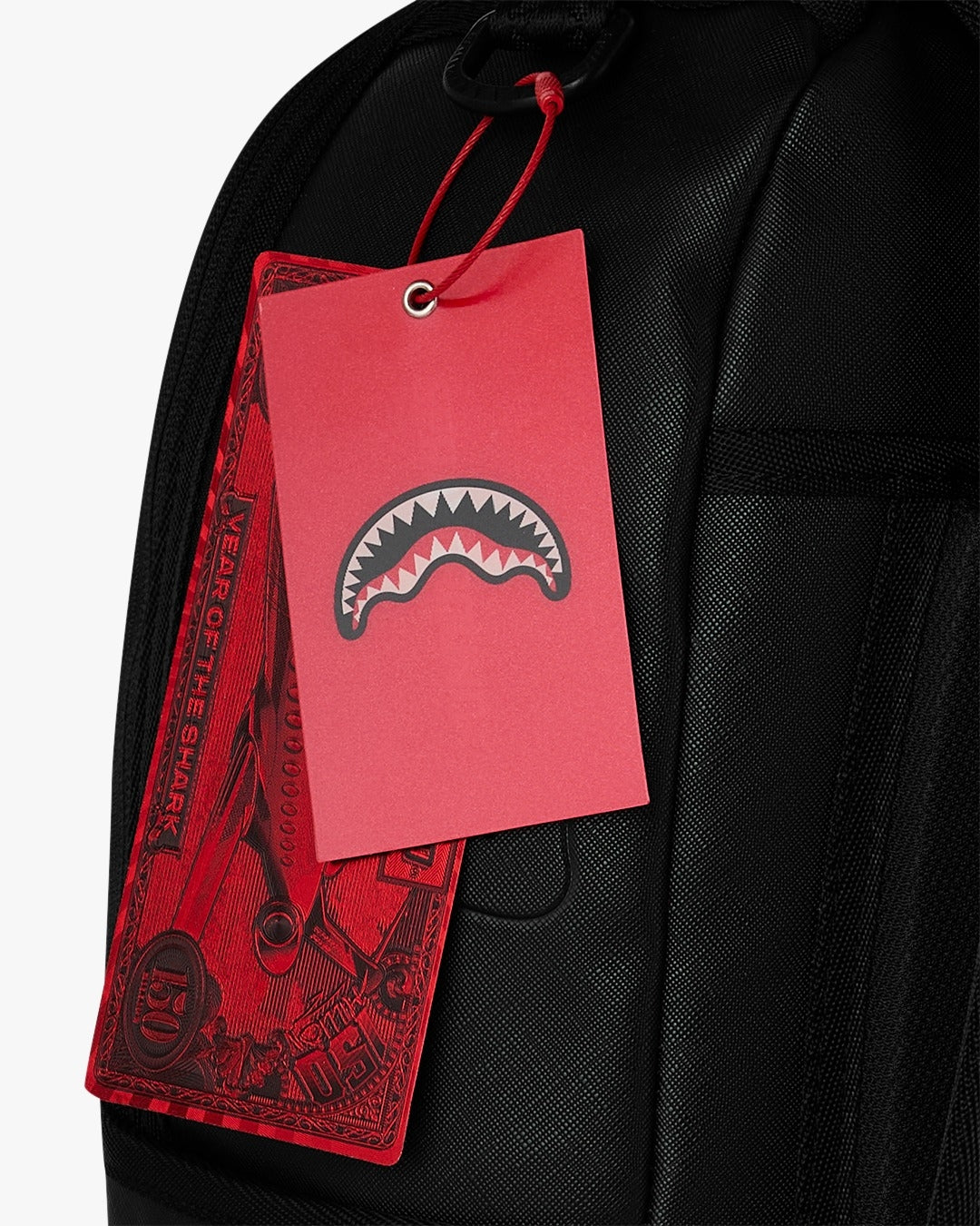 Zaino Sprayground nero CREAM CHECK UNFINISHED SHARK DLXSV BACKPACK