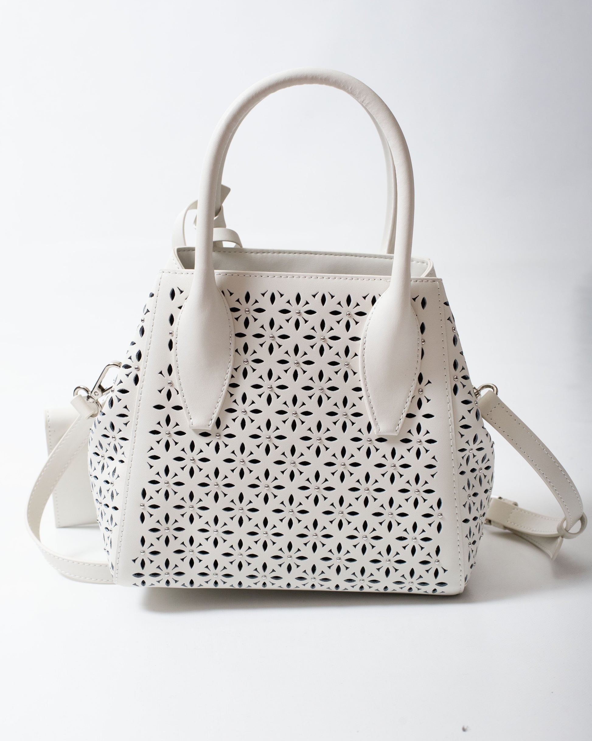 Borsa John Richmond in vera pelle con dettagli traforati donna