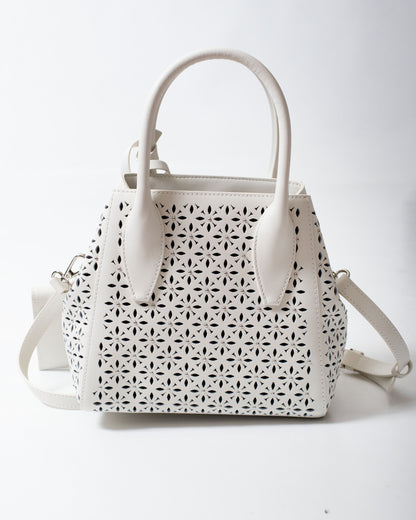Borsa John Richmond in vera pelle con dettagli traforati donna