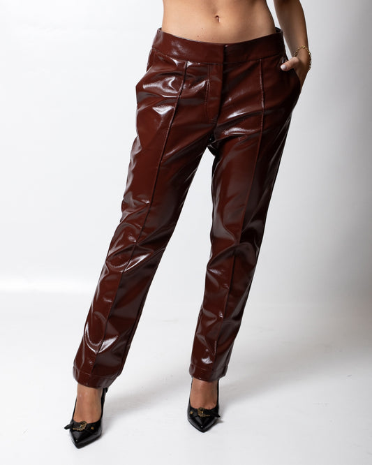 Pantalone Twinset Actitude in similpelle donna