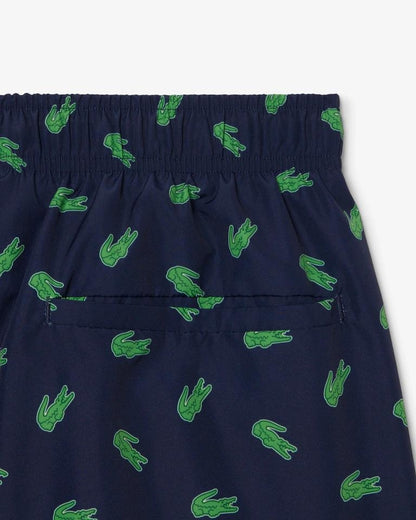 Boxer mare Lacoste con logo all-over uomo