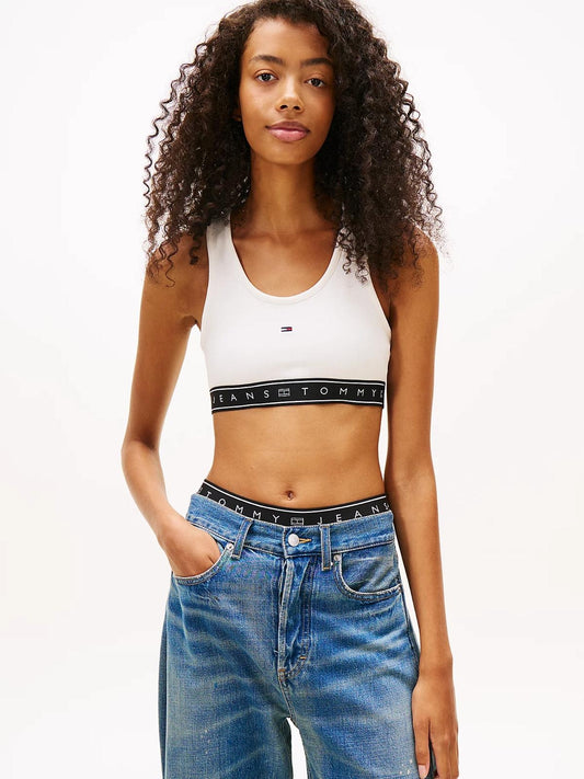 Top Tommy Jeans tape bra donna
