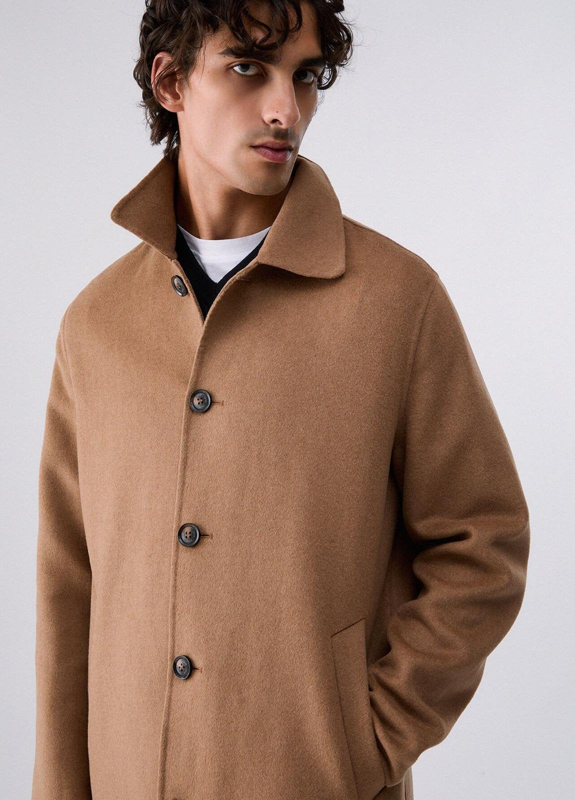 Cappotto Liu Jo monopetto in misto lana