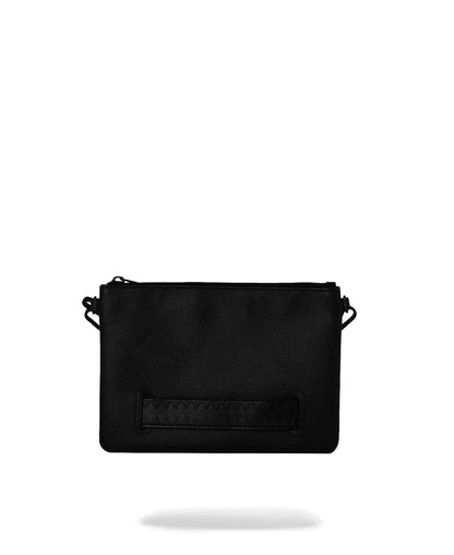 Pochette Sprayground nero Gold Brick Lux Tortuga clutch con tracolla