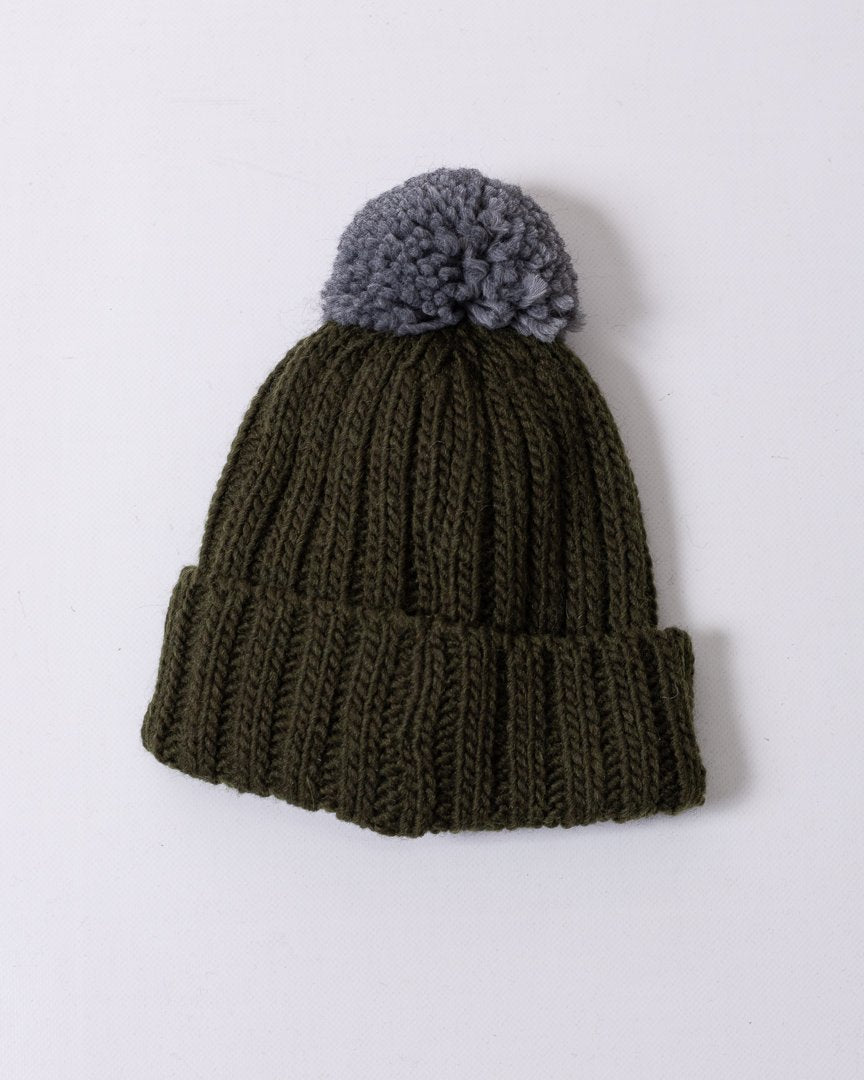 Cappello Colmar in costina con pompon
