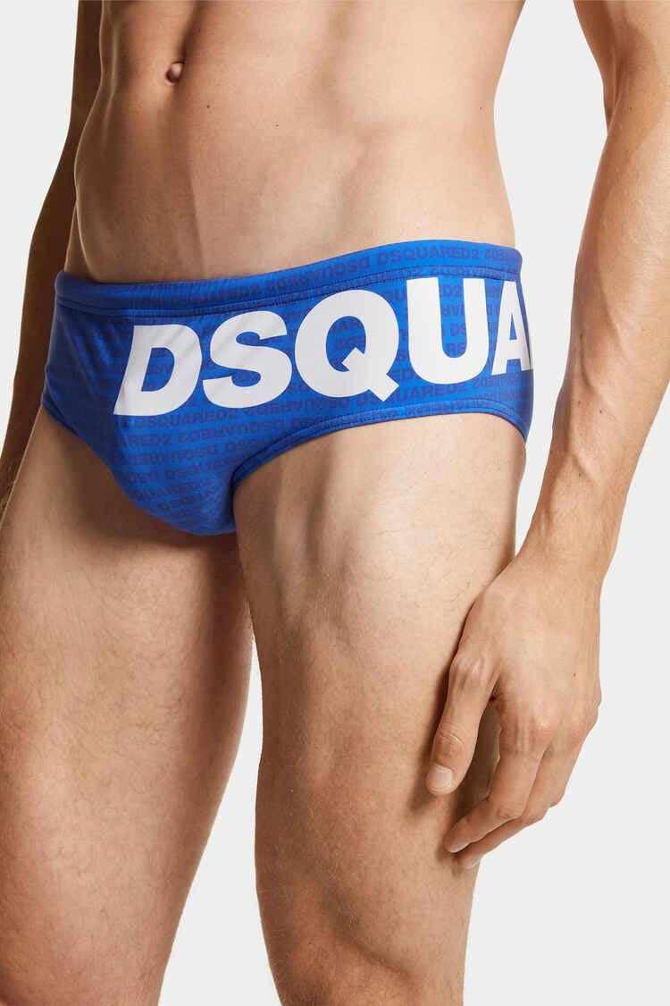 Slip mare Dsquared2 con stampa all-over uomo