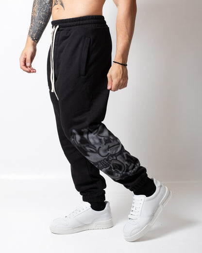 Pantalone Comme des Fuckdown in felpa con logo e stampa uomo