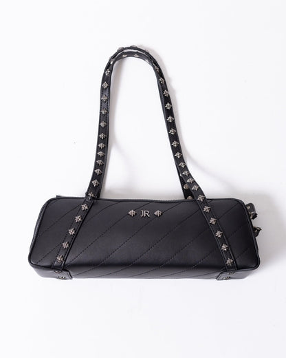 Borsa John Richmond con logo "JR" e borchie