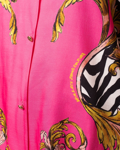 Camicia Versace Jeans Couture "Zebra Barocco" in viscosa donna