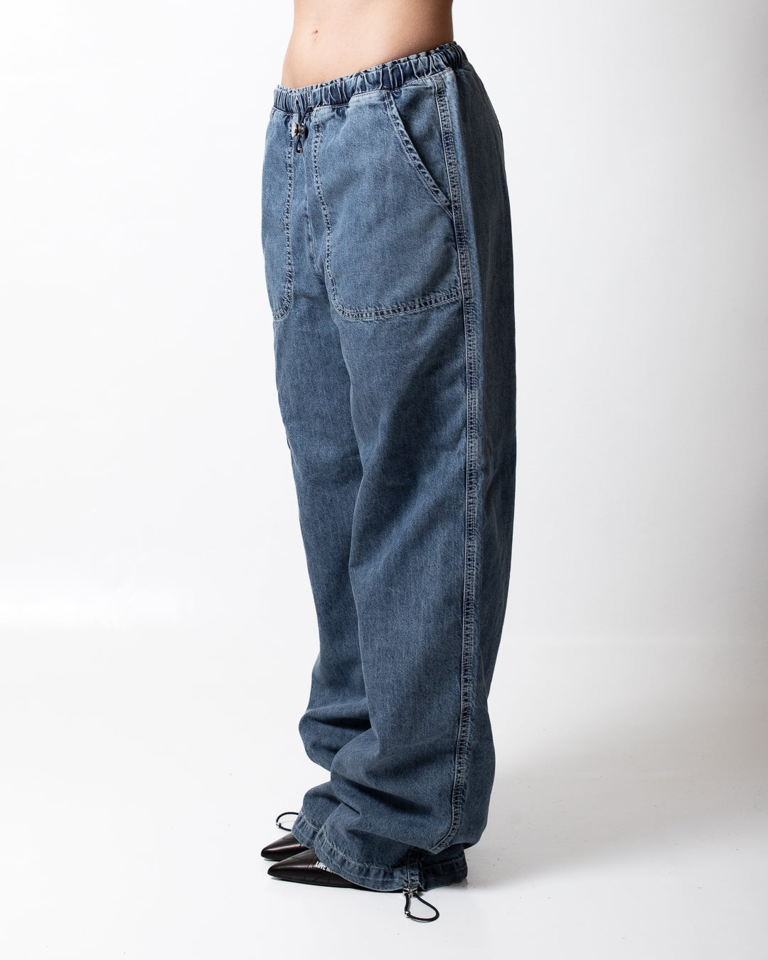 Pantalone Moschino Jeans cargo con coulisse donna