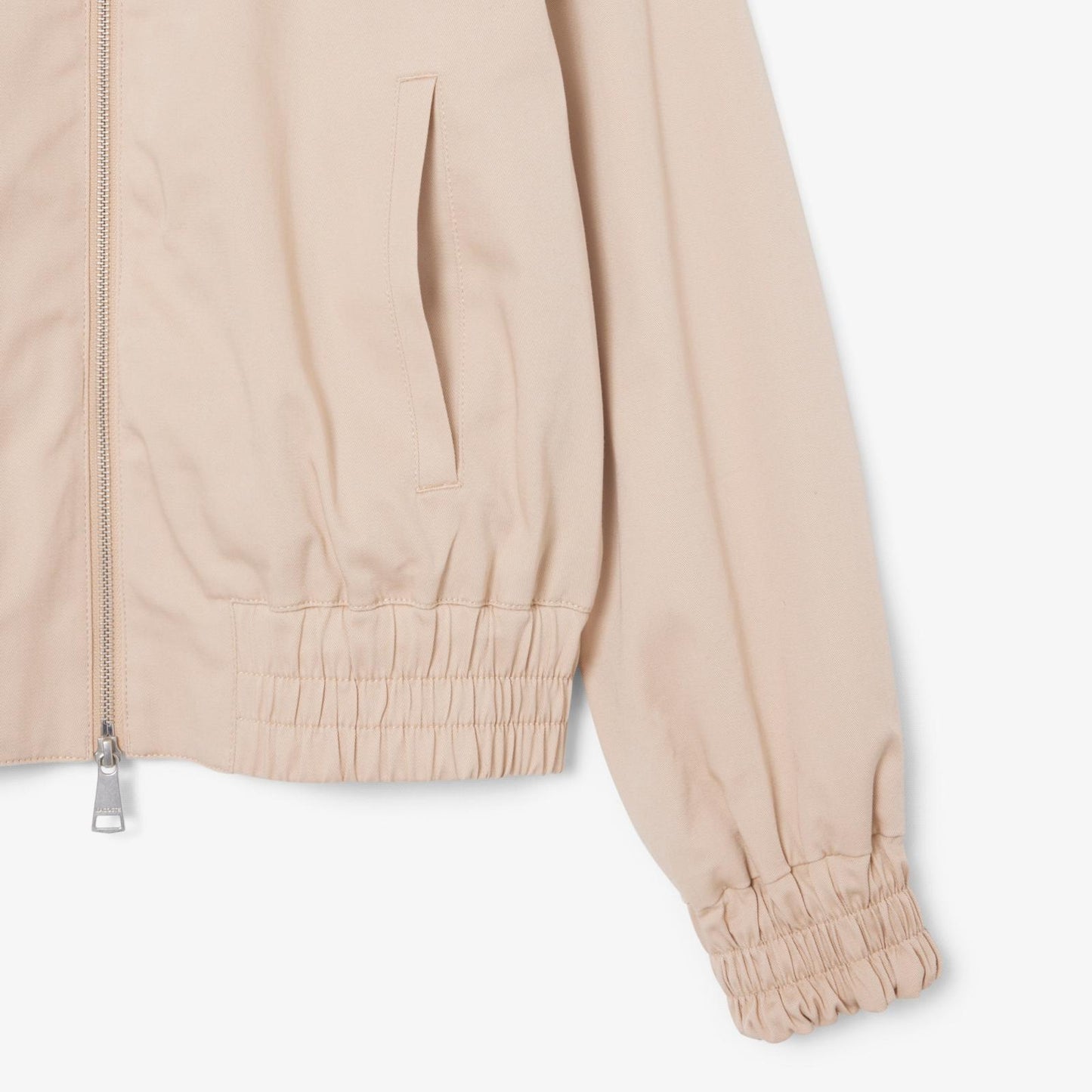 Felpa Lacoste fullzip con colletto e logo classic donna