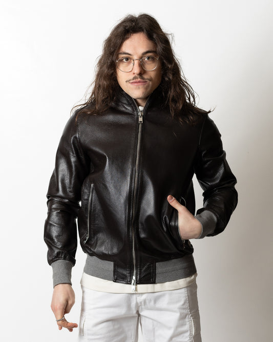 Giubbotto Liu Jo in vera pelle uomo