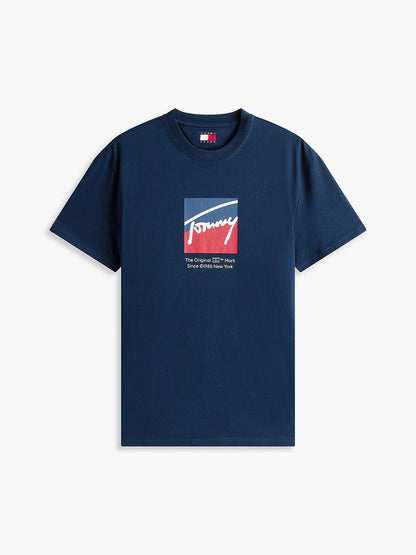 T-Shirt Tommy Jeans "The original mark" uomo