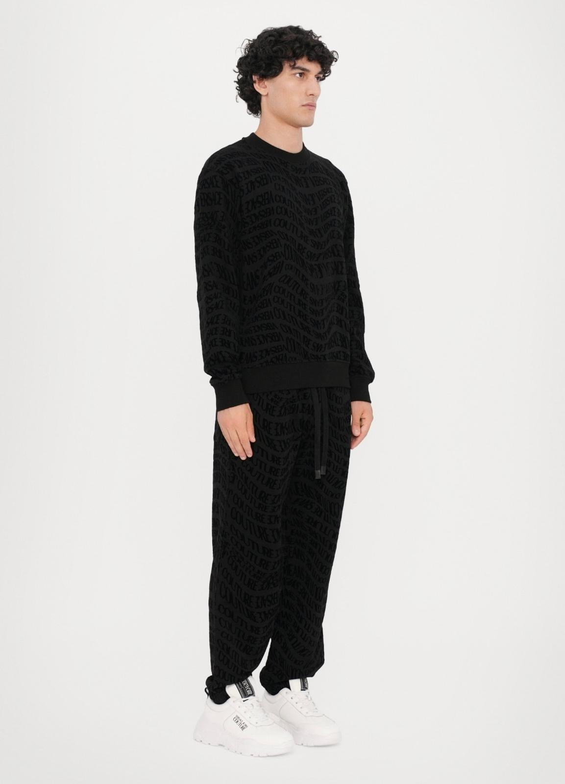 Pantalone Versace Jeans Couture in felpa "Logomania" uomo