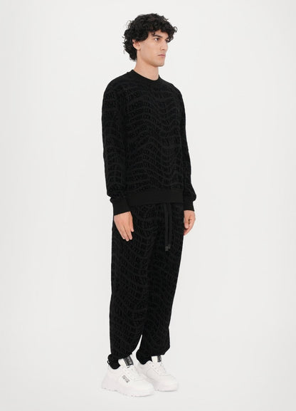 Pantalone Versace Jeans Couture in felpa "Logomania" uomo