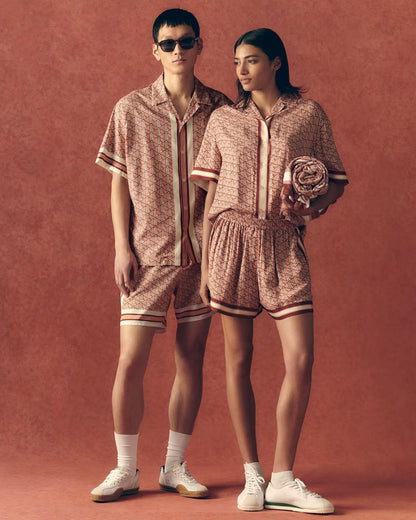 Shorts Lacoste con logo monogram allover