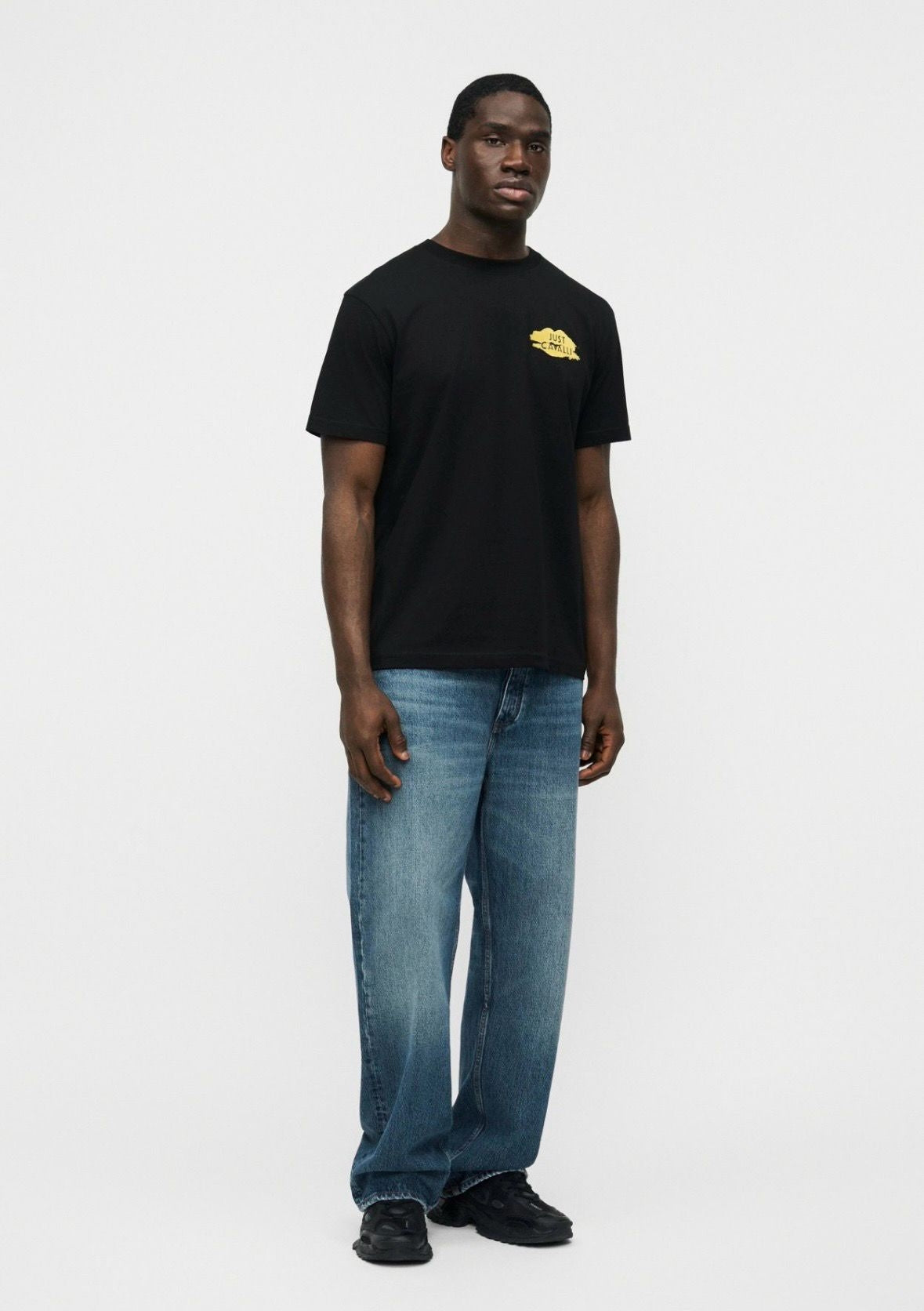 T-Shirt Just Cavalli girocollo con logo "JC KISS "  uomo