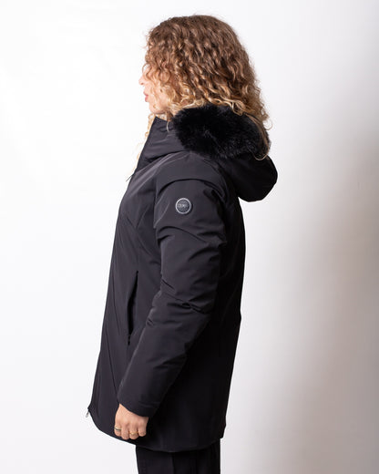 Piumino Colmar "Durability" con ecopelliccia donna