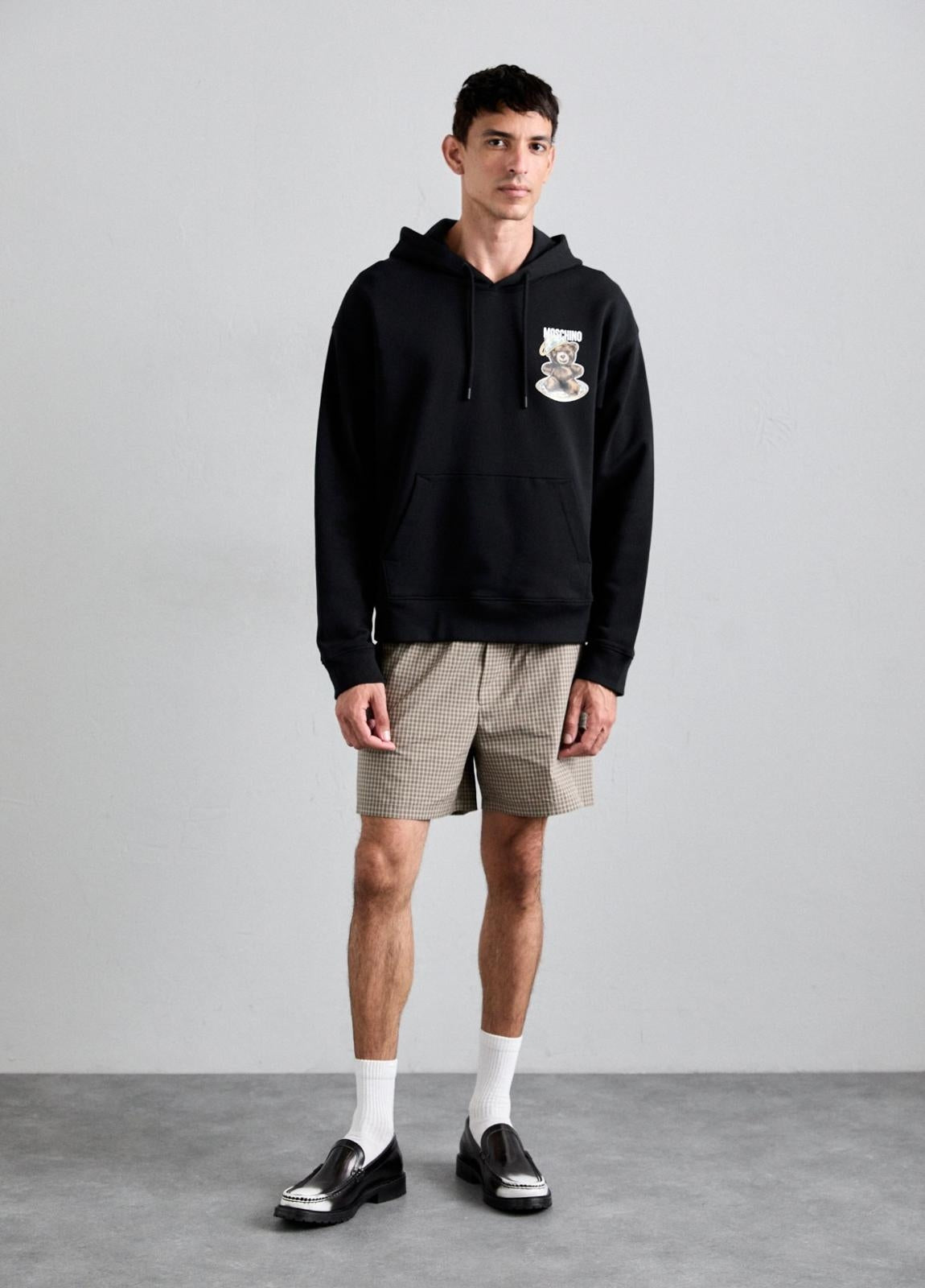 Felpa Moschino con cappuccio e stampa Teddy Bear