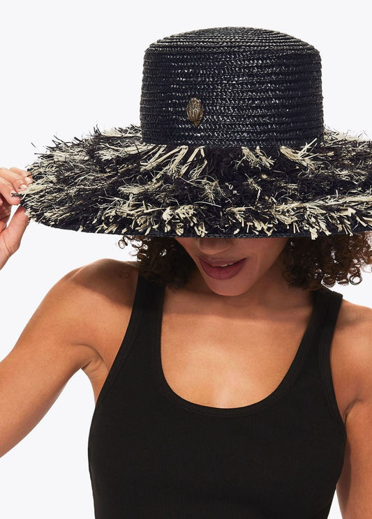 Cappello Kurt Geiger "Raffia Wide Brim" donna