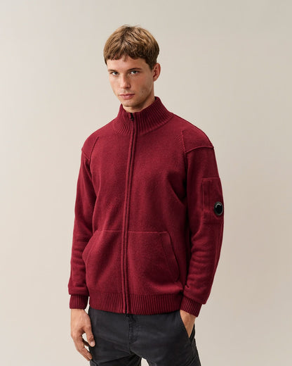 Maglia C.P. Company fullzip in lana uomo