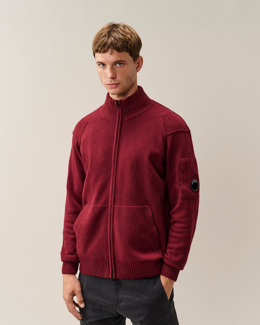 Maglia C.P. Company fullzip in lana uomo