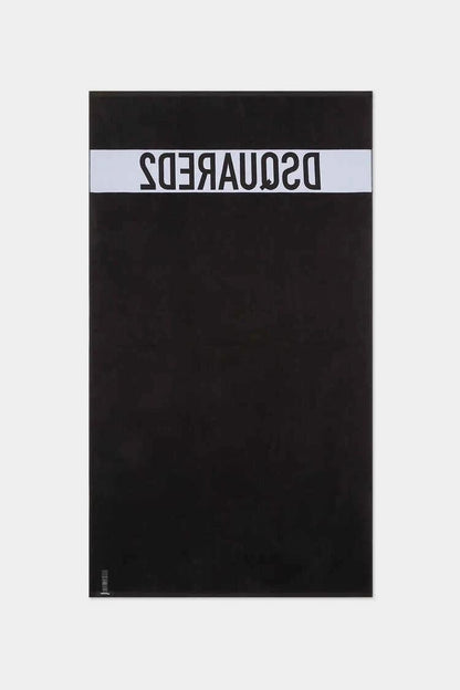 Telo mare Dsquared2 in spugna con logo a contrasto