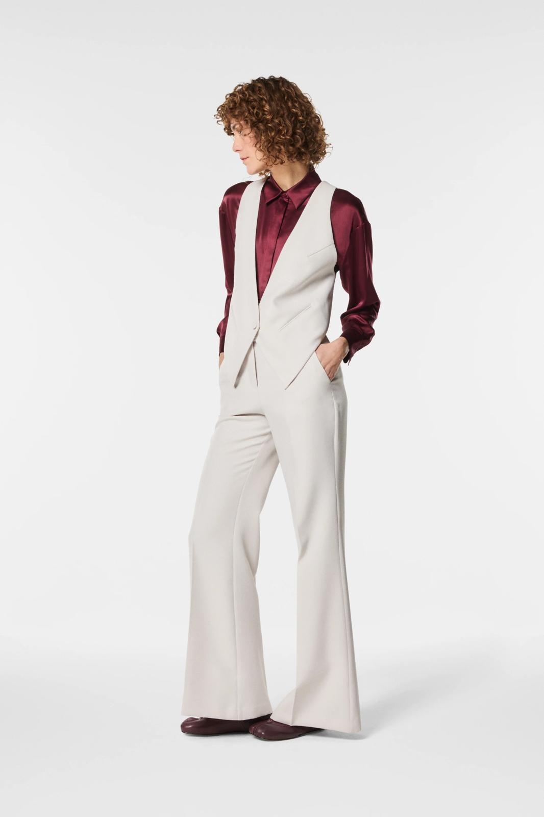 Gilet Nenette con fantasia a strisce donna