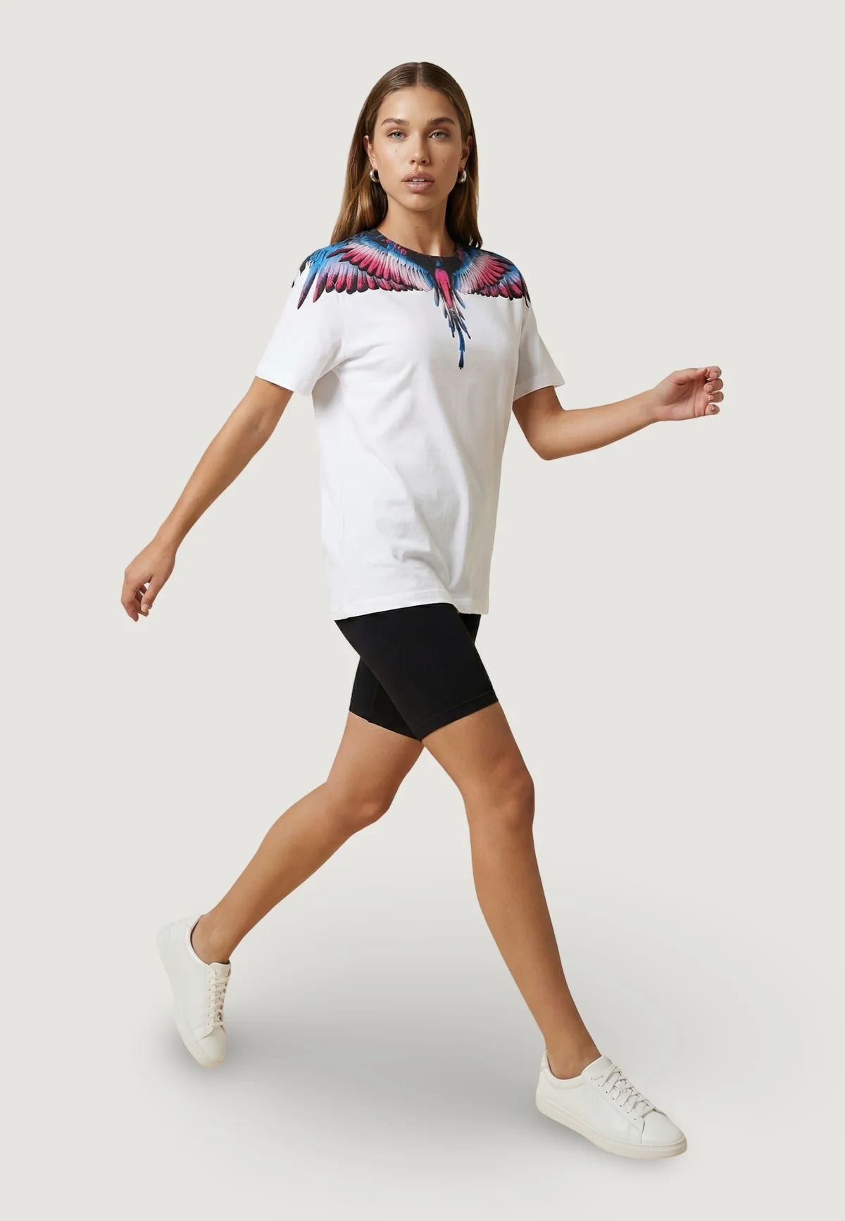 T-Shirt Marcelo Burlon "Icon Wings Multicolor" donna