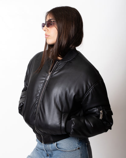 Giubbotto Richmond X in ecopelle modello bomber donna