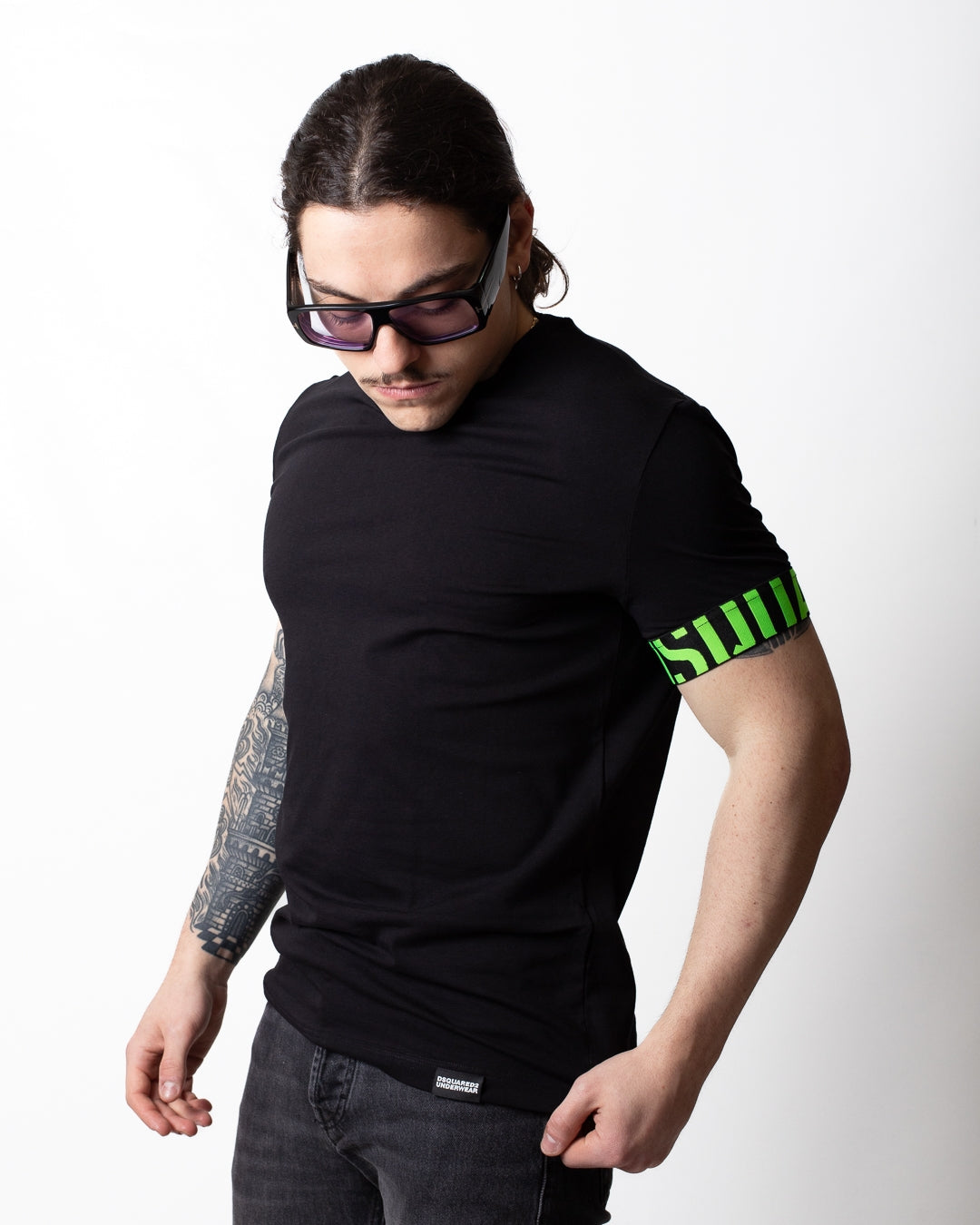 T-Shirt Dsquared2 con fascia logata uomo