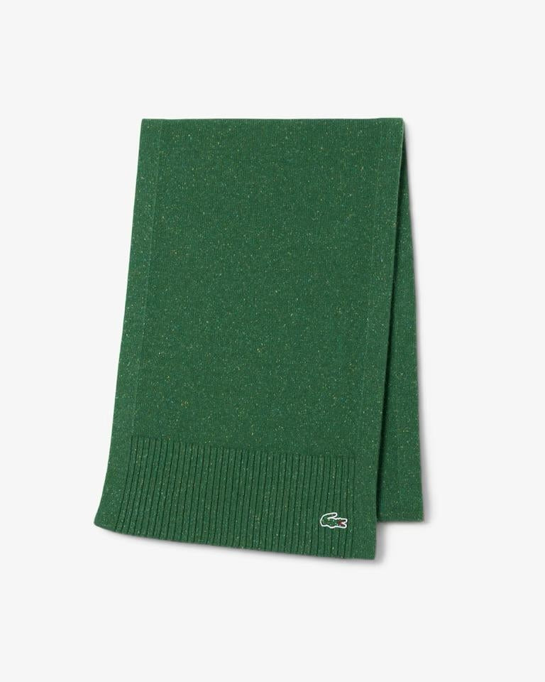 Sciarpa Lacoste in misto lana logata